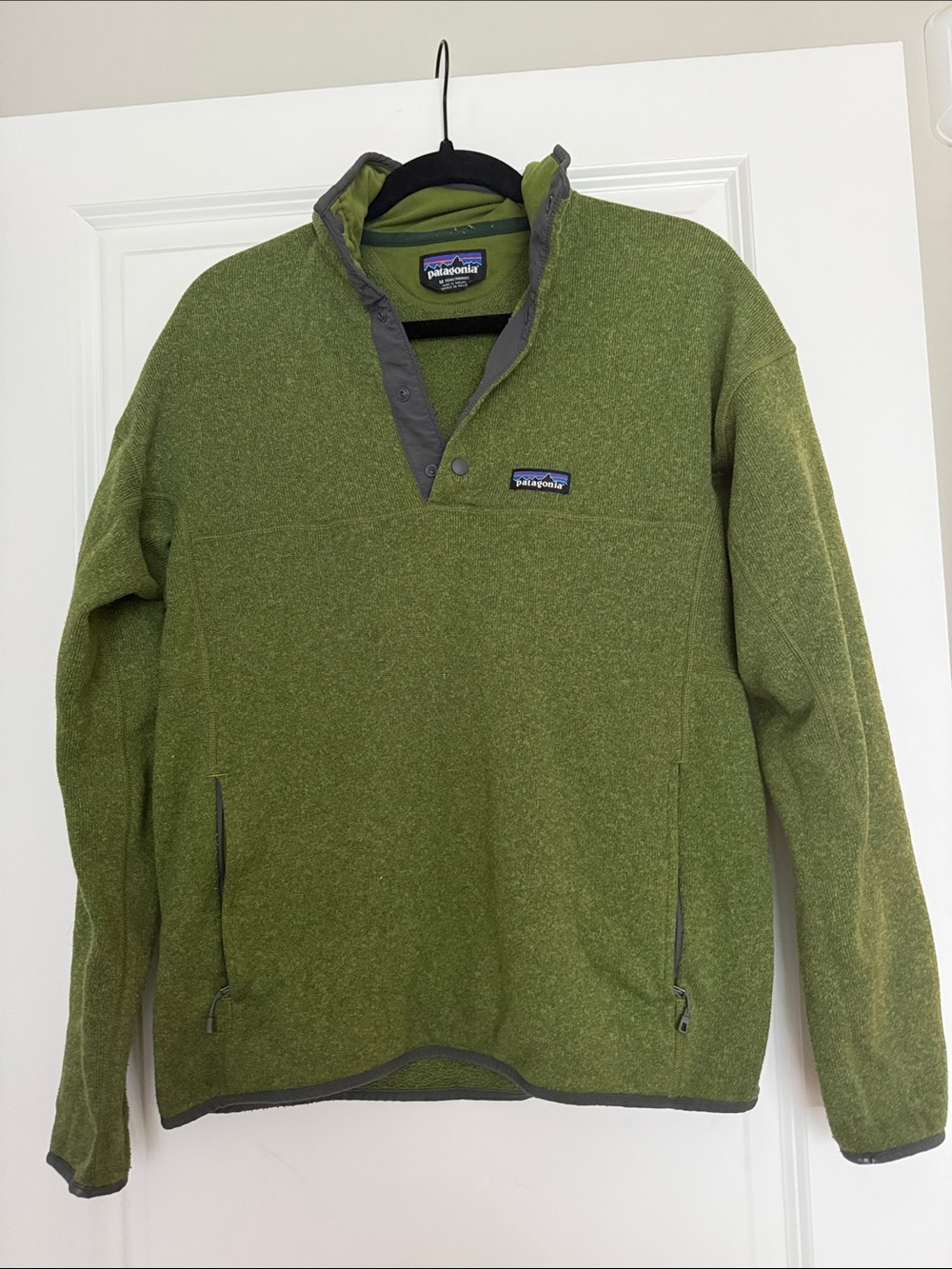 Patagonia Olive Green Snap-T Pullover Fleece